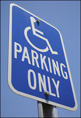 accessible parking sign